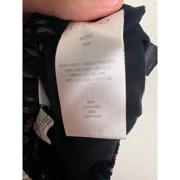 IRO Blink Black Petal Print Asymmetric Chiffon Skirt Size 6 - Picture 16 of 16